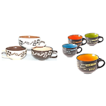Ceramic Embossed Soup Mug  